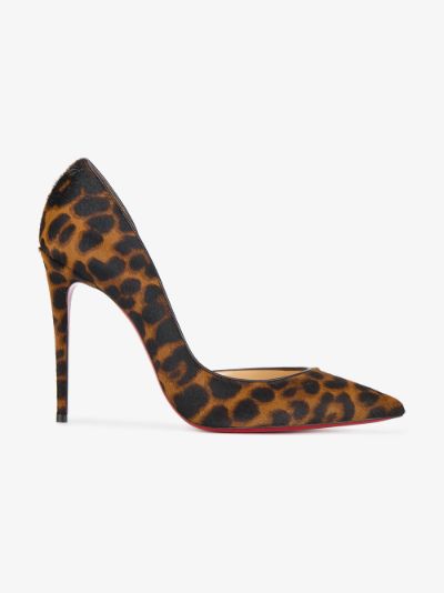 leopard christian louboutin heels