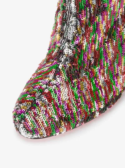 christian louboutin sequin boots