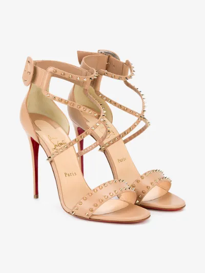 louboutin nude sandals