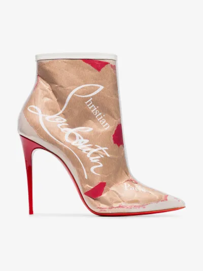 christian louboutin si kate pvc bottines | Marron s christian louboutin si kate pvc pvc pvc bottines | Marron s f24784