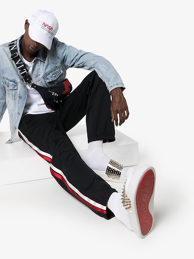 men louboutin slides