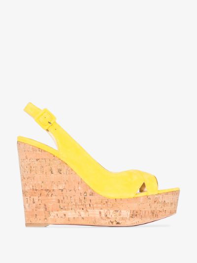 louboutin cork wedge