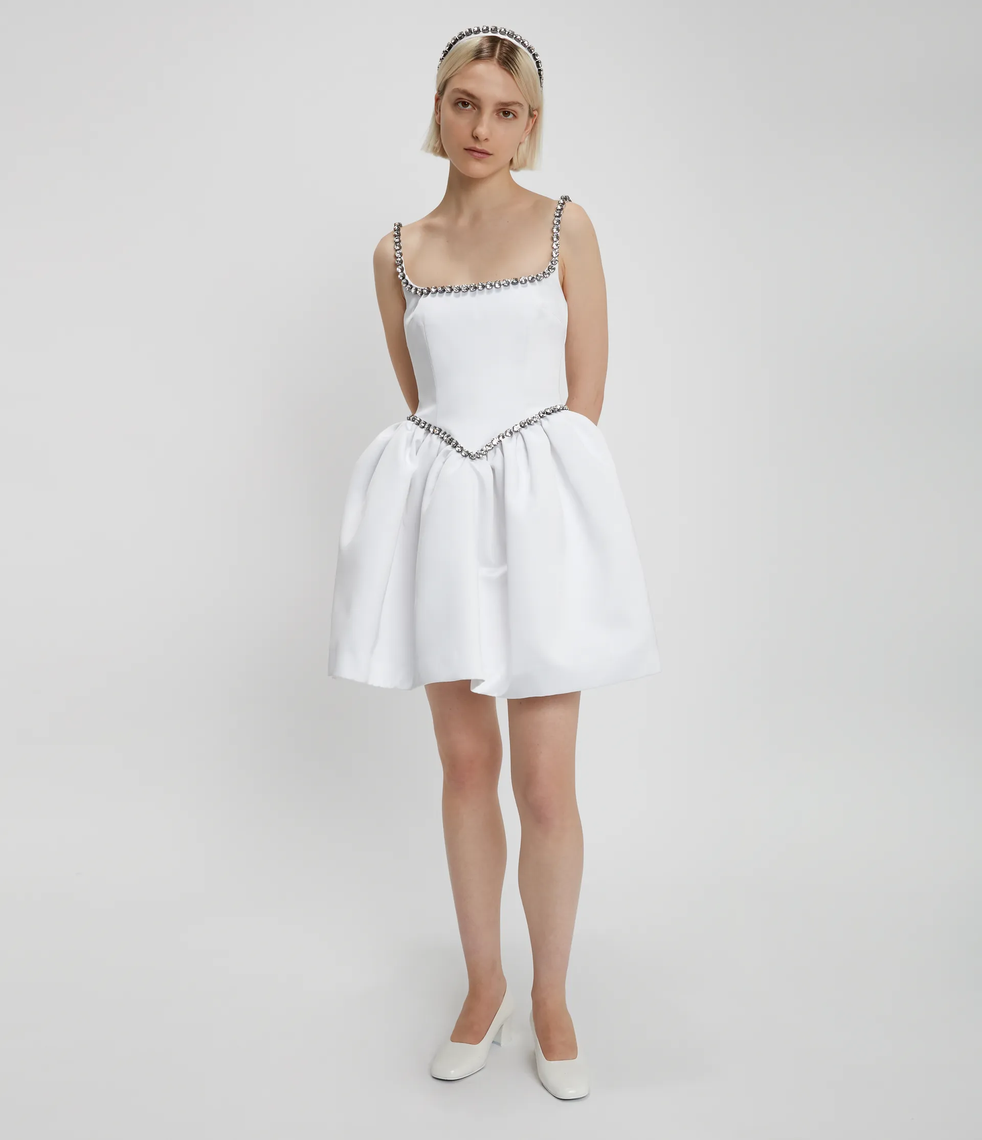 Christopher Kane Bridal Satin cupcake and crystal dress