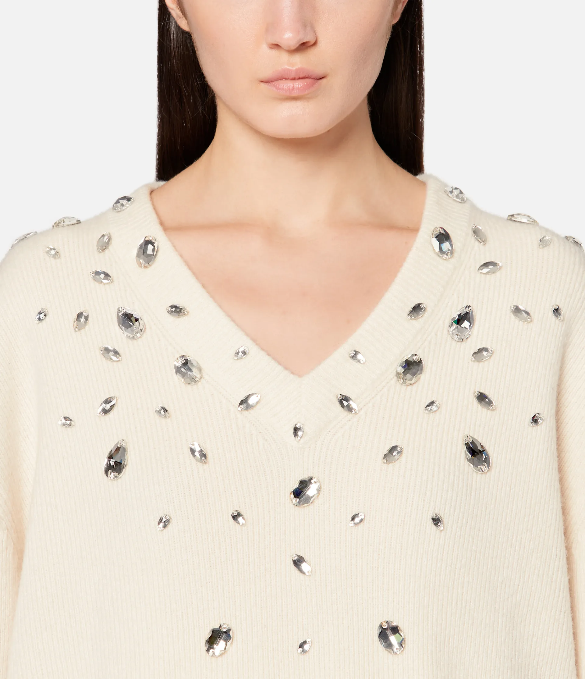 embellished cashmere sweater