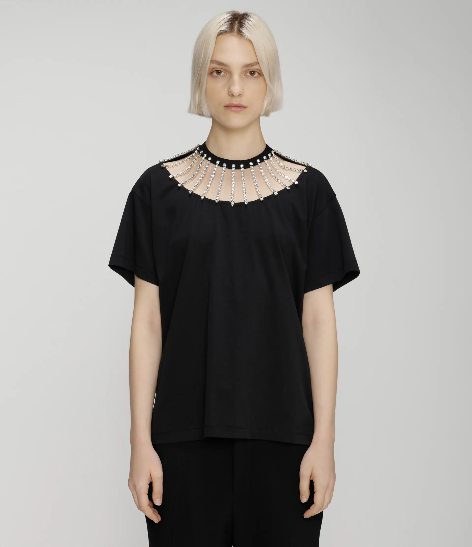 crystal embellished t shirt