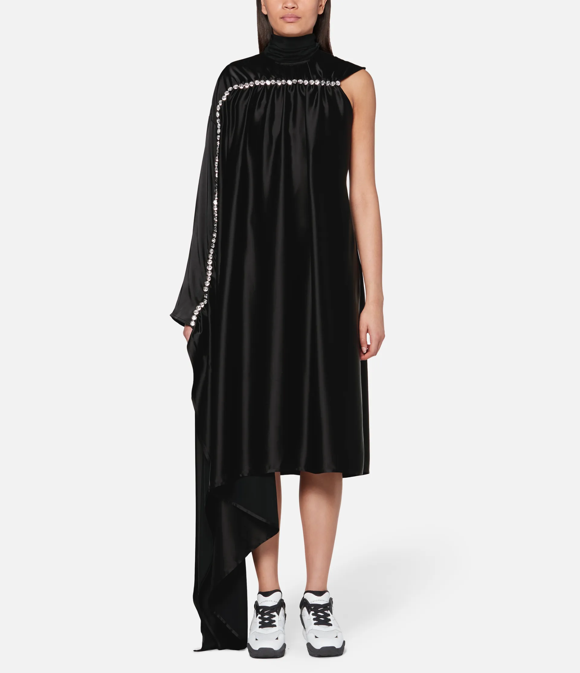 slinky satin dress