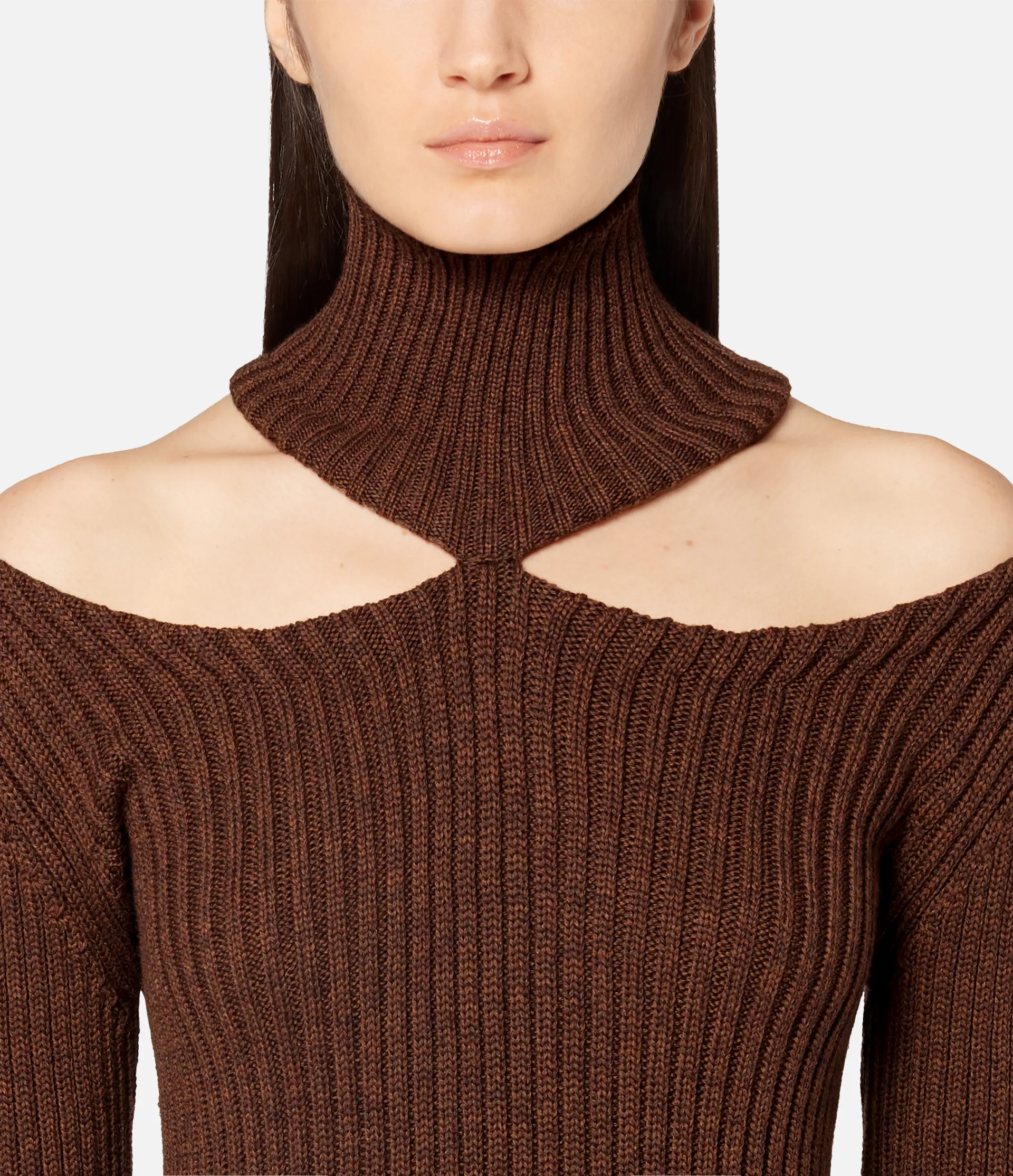 shoulder cut out sweater