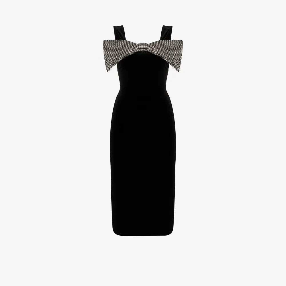 bow midi dress