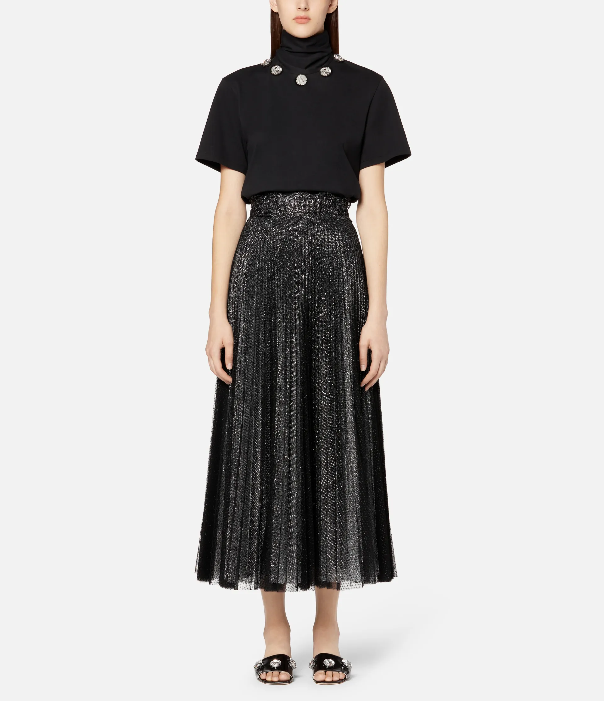 Christopher Kane glitter tulle pleated 