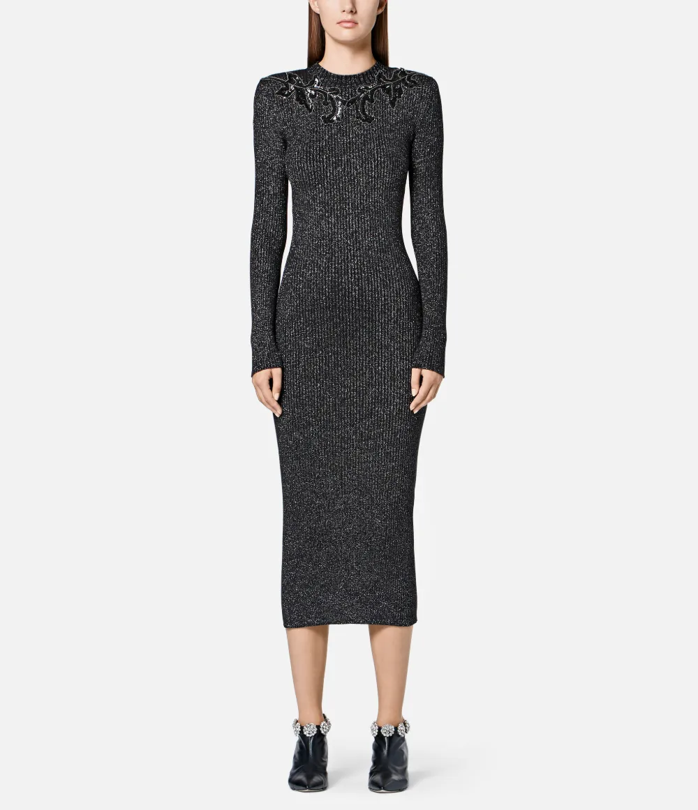 Christopher Kane knitted glitter bodycon dress