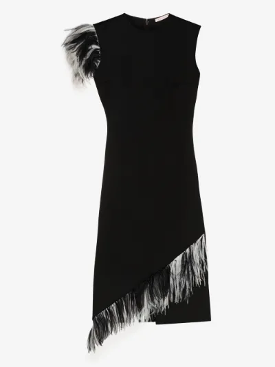 sadie feather trim shift dress coast