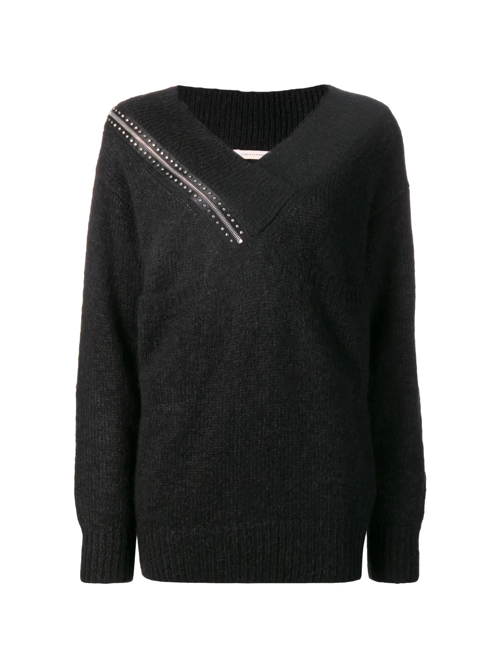 Christopher Kane shoulder zip knit sweater Eraldo US