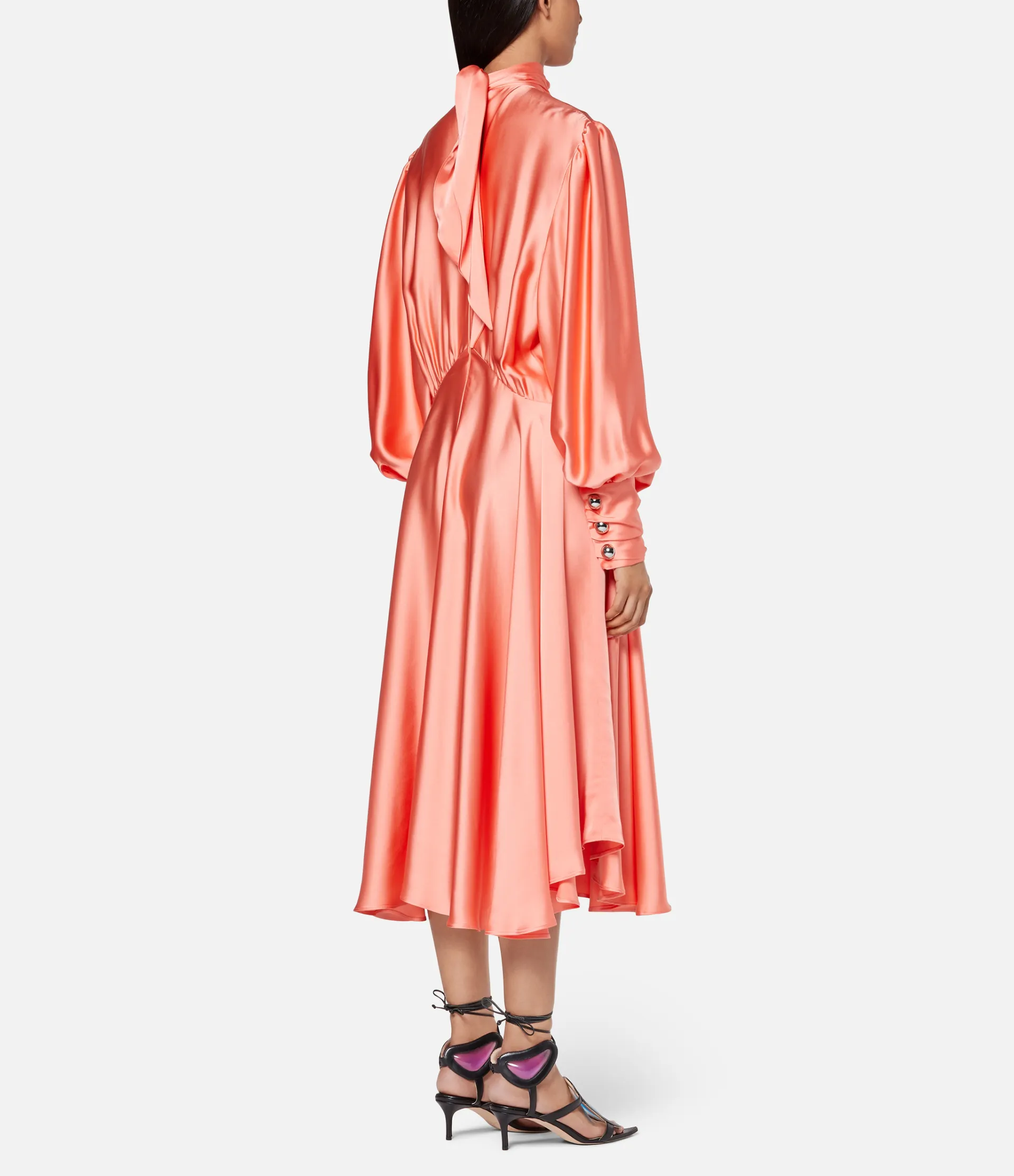 slinky satin dress