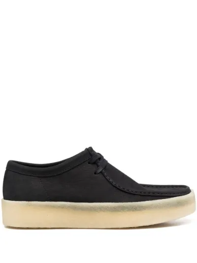 Women Wallabee Cup Black Nubuck Shoes