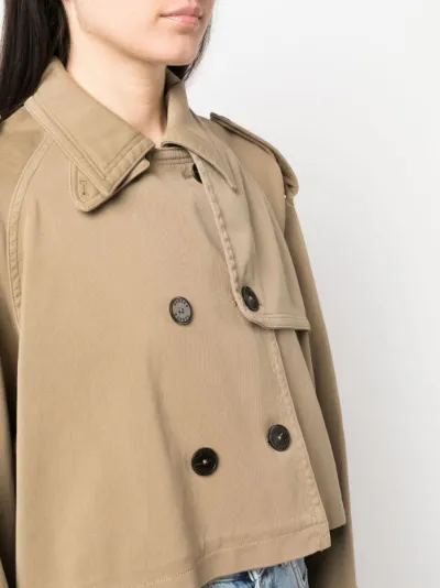 Cropped trench outlet coat zara