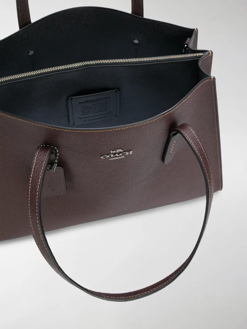 coach charlie carryall 28 oxblood