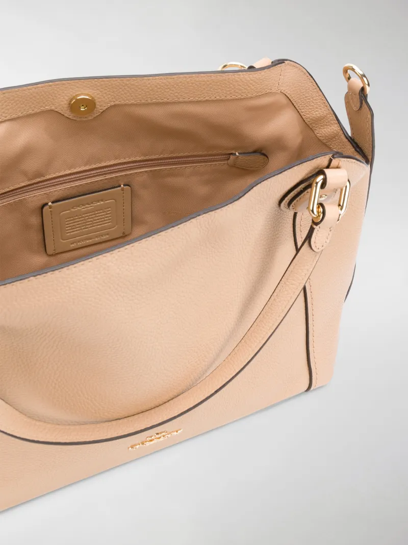 coach edie shoulder bolsa with large whiplash