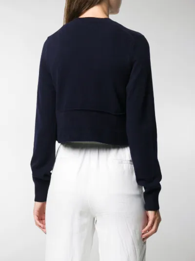 cropped wool jumper