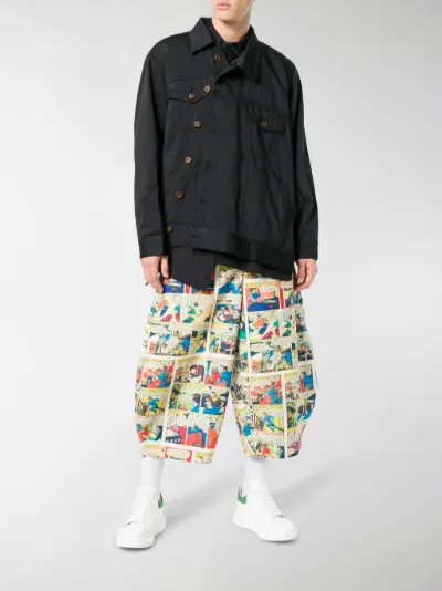 comme des garcons homme plus asymmetric shirt