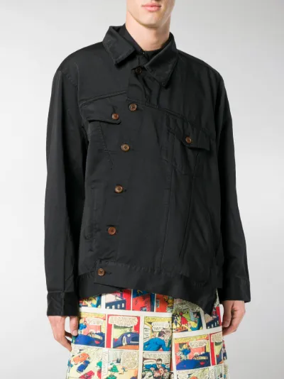 comme des garcons homme plus asymmetric shirt