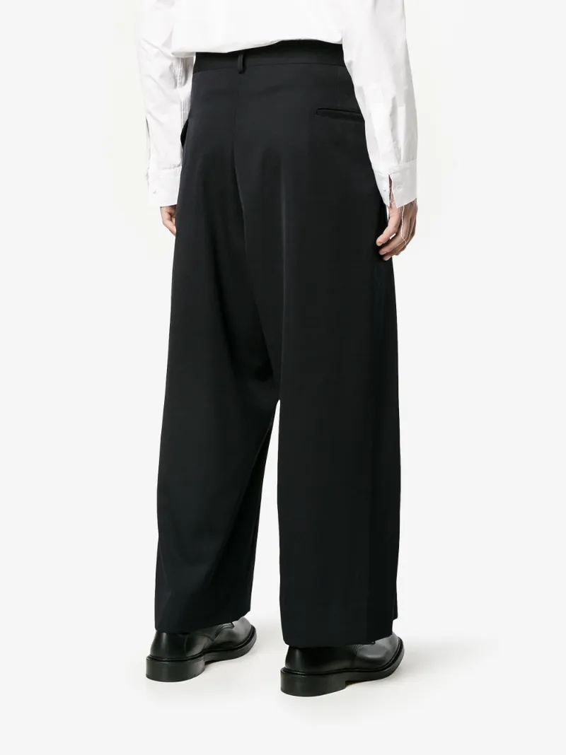 Comme Des Garçons Homme Plus cropped wide-leg trousers | Cropped ... Comme Des Garçons Homme Plus cropped wide-leg trousers