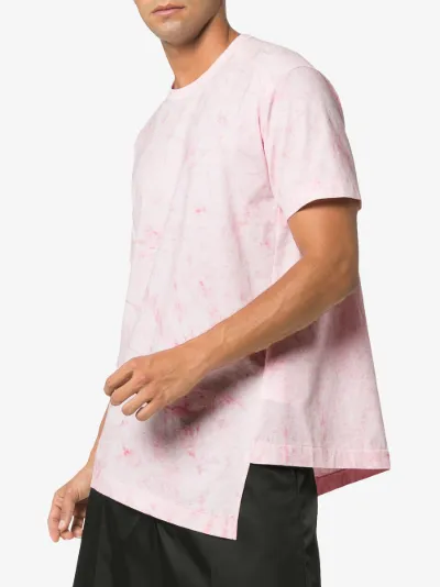 comme des garcons pink tie dye shirt
