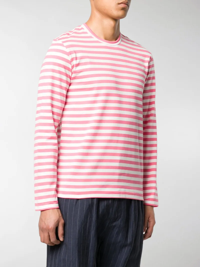 cdg striped long sleeve mens