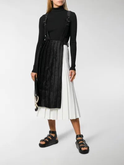 comme des garcons pleated skirt