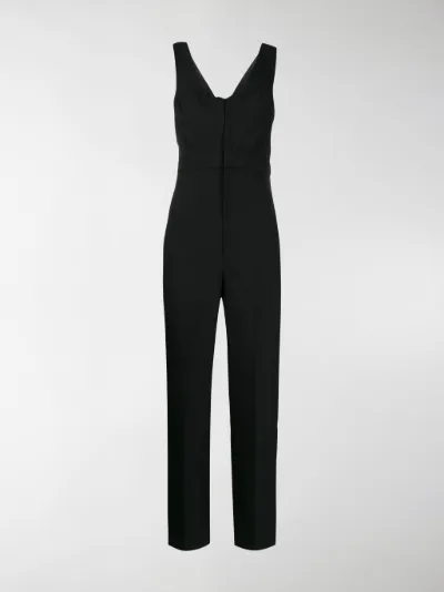 black low back jumpsuit