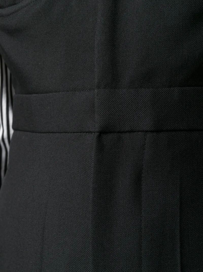 white low back jumpsuit