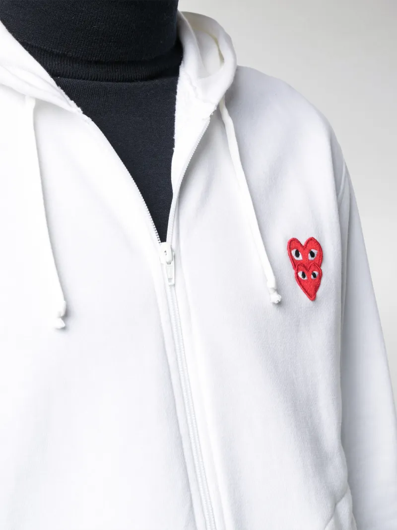 comme de garcon zip hoodie