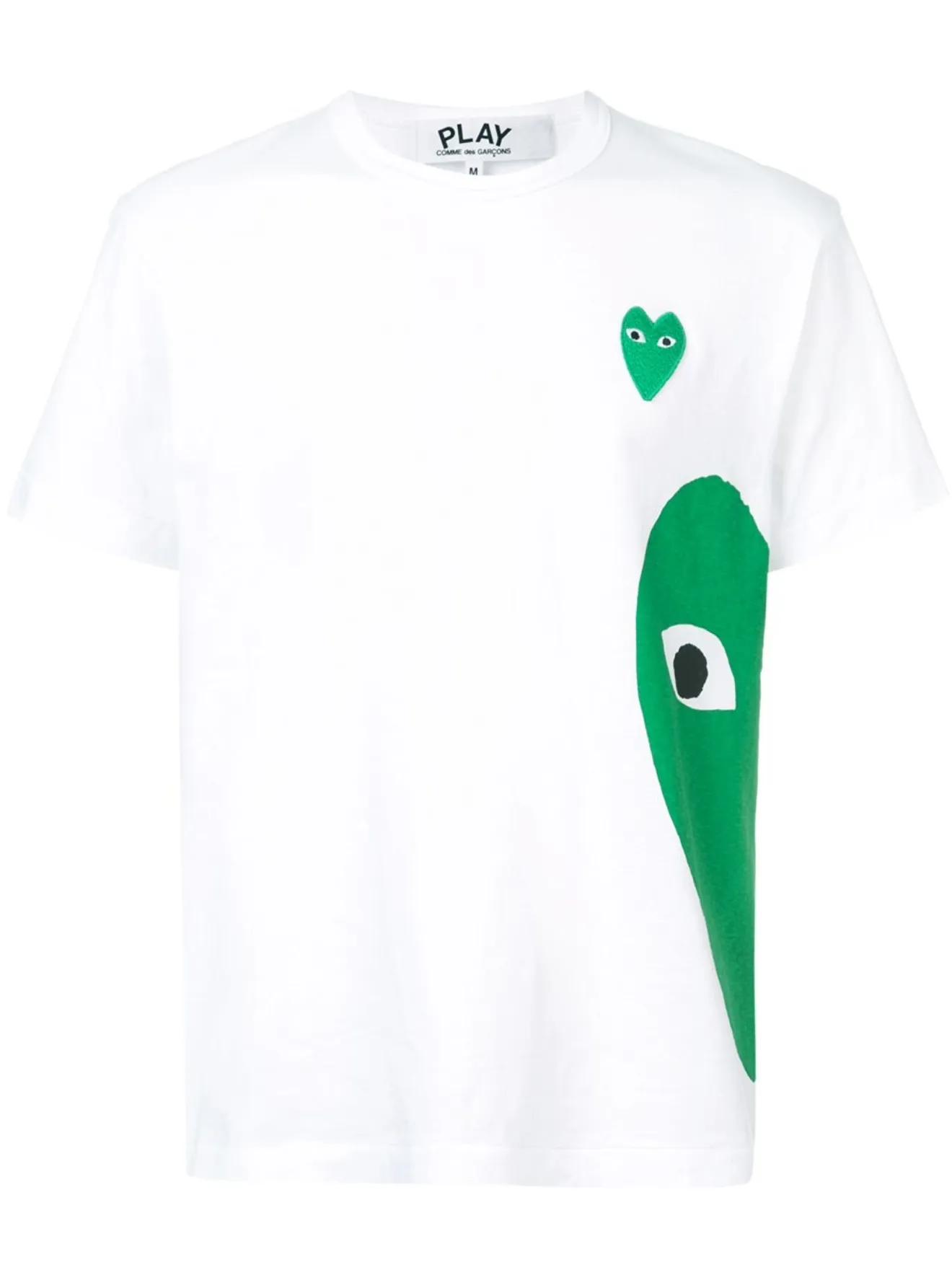 comme des garcons half heart shirt