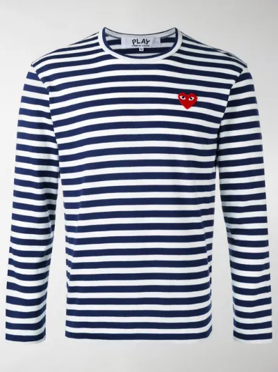 comme des garcons t shirt blue