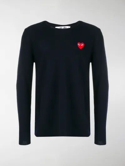 heart patch sweater