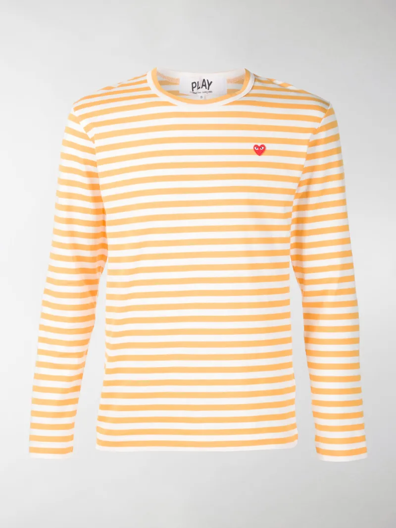 comme des garcons play yellow