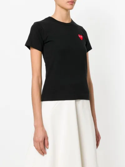 cdg play shirt black