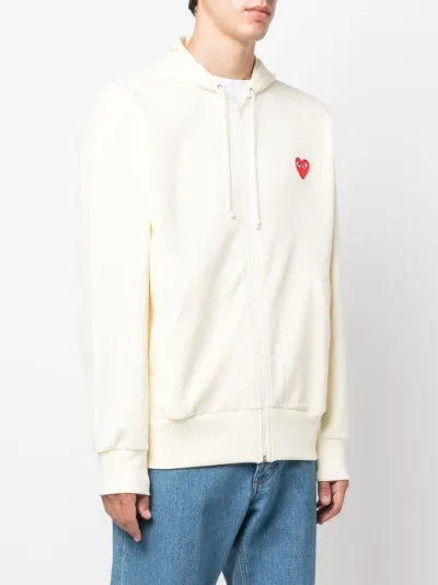 Comme Des Garcons Play heart logo zipped hoodie Eraldo AE