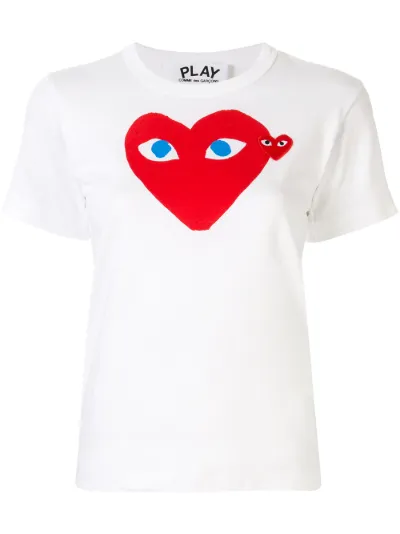 comme des garcons logo t shirt