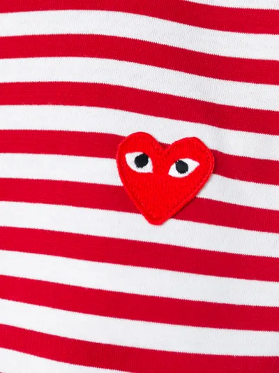red striped comme des garcons