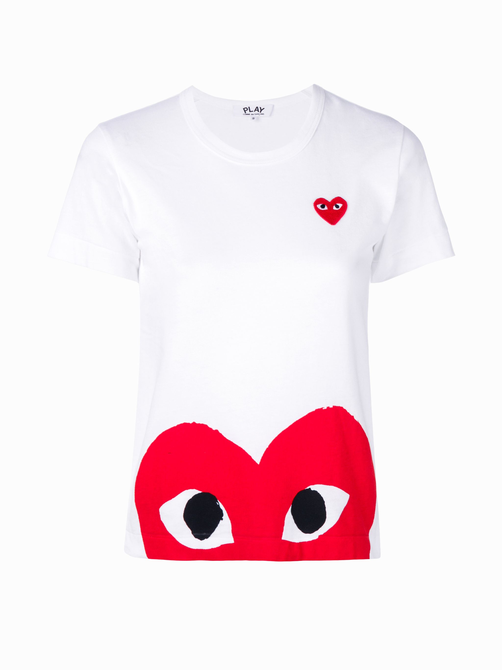 Comme Des Garçons Play logo-print cotton T-shirt | Eraldo.com NU