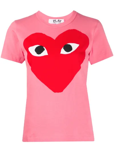 Comme Des Garcons Play logo print T shirt Eraldo HR