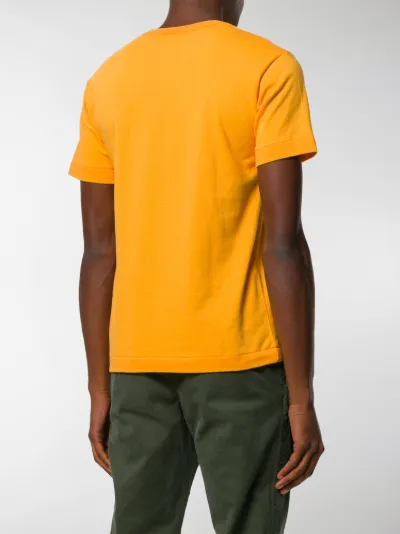 comme des garcons play yellow shirt
