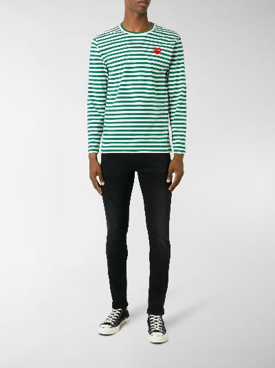 comme des garcons striped top