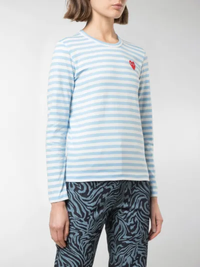 comme des garcons striped long sleeve