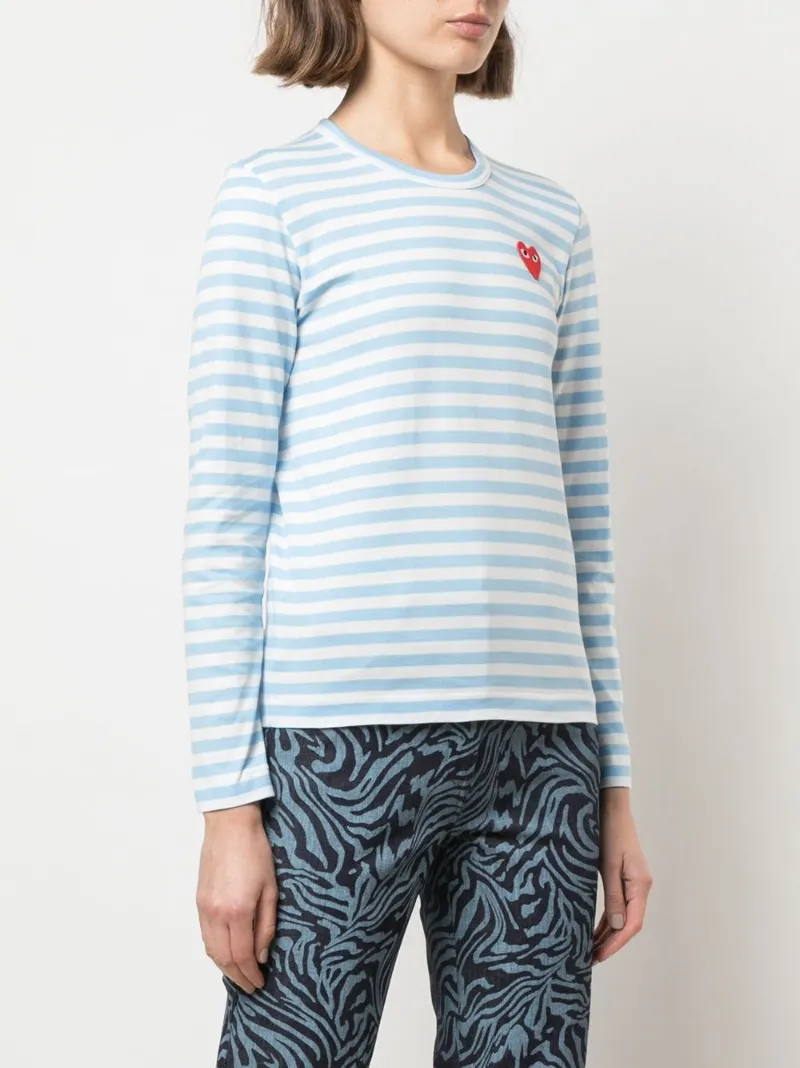 comme des garcons long sleeve striped