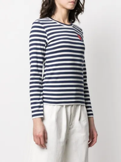 comme des garcons shirt striped long sleeve