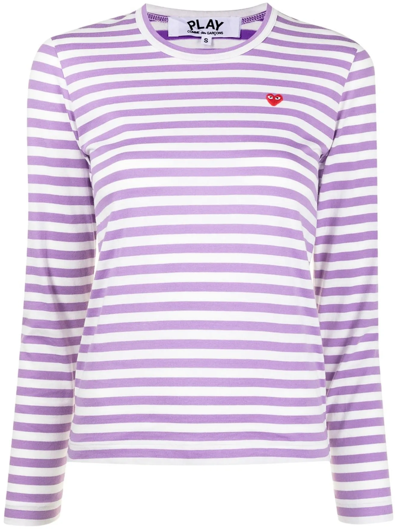 comme des garcons play purple t shirt
