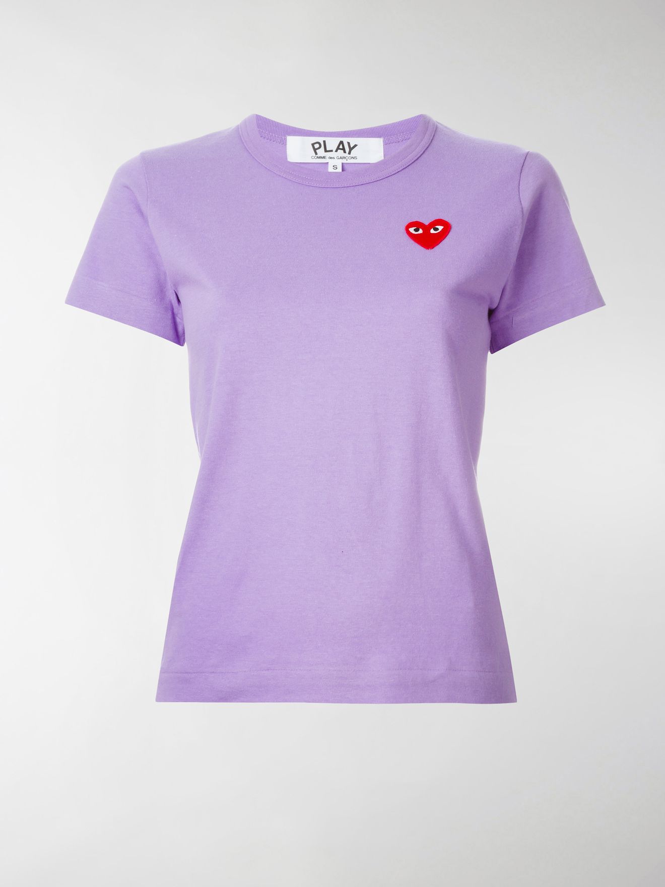 comme des garcons play purple t shirt