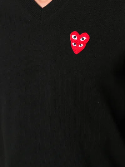 comme des garcons play patch