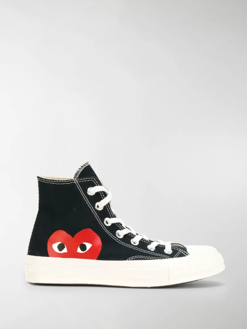 comme des garcons converse high top black